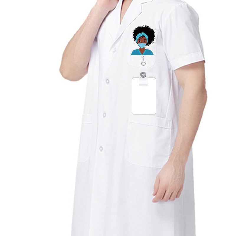 Llavero Retráctil De Acrílico Doctor Enfermera Al Por Mayor